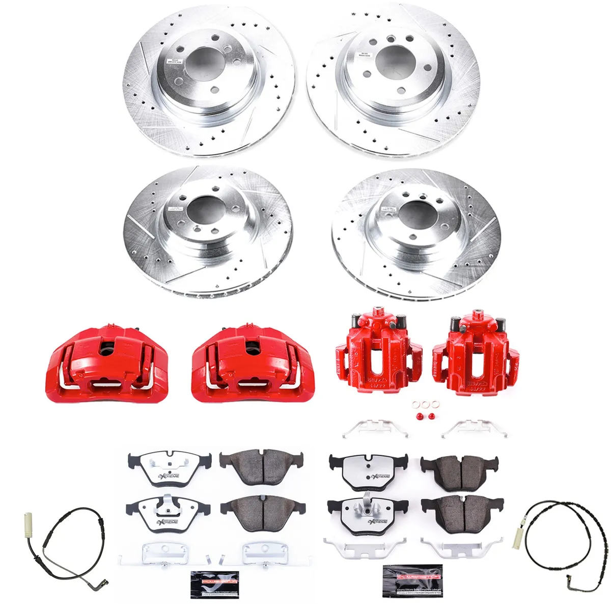 Z26 Street Warrior Upgrade Kit: Drilled/Slotted Rotors; Carbon-Fiber Ceramic Pads; Pad Sensors; Powder Coated Calipers product image