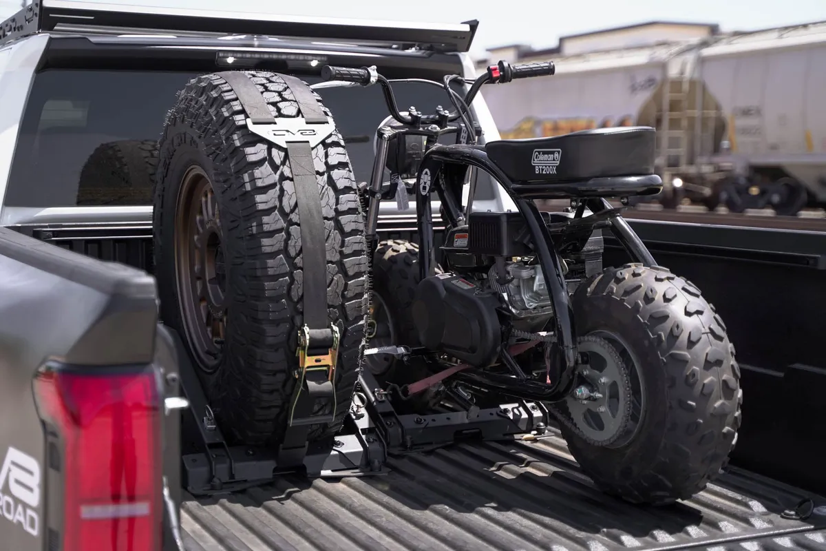 Universal Truck Bed Tire Carrier & Accessory Mountblack product image