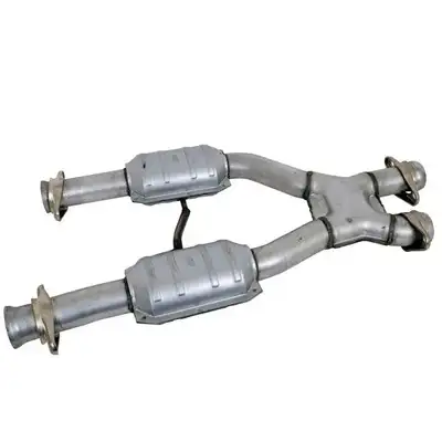 BBK Performance Ford Mustang 5.0 2-1/2 Short High Flow Catted X-Pipe 79-93