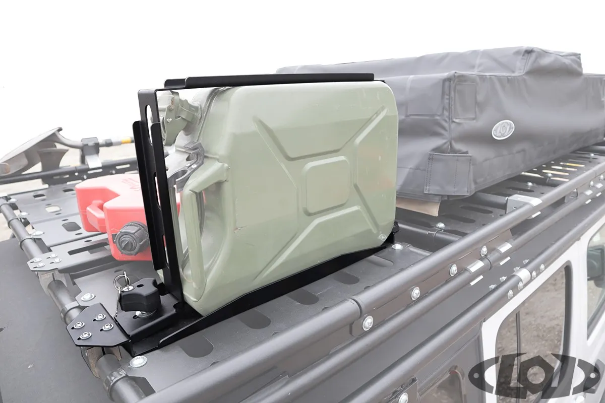 Destroyer Roof Rack Jerry Can Mount (Black Powder Coated) product image