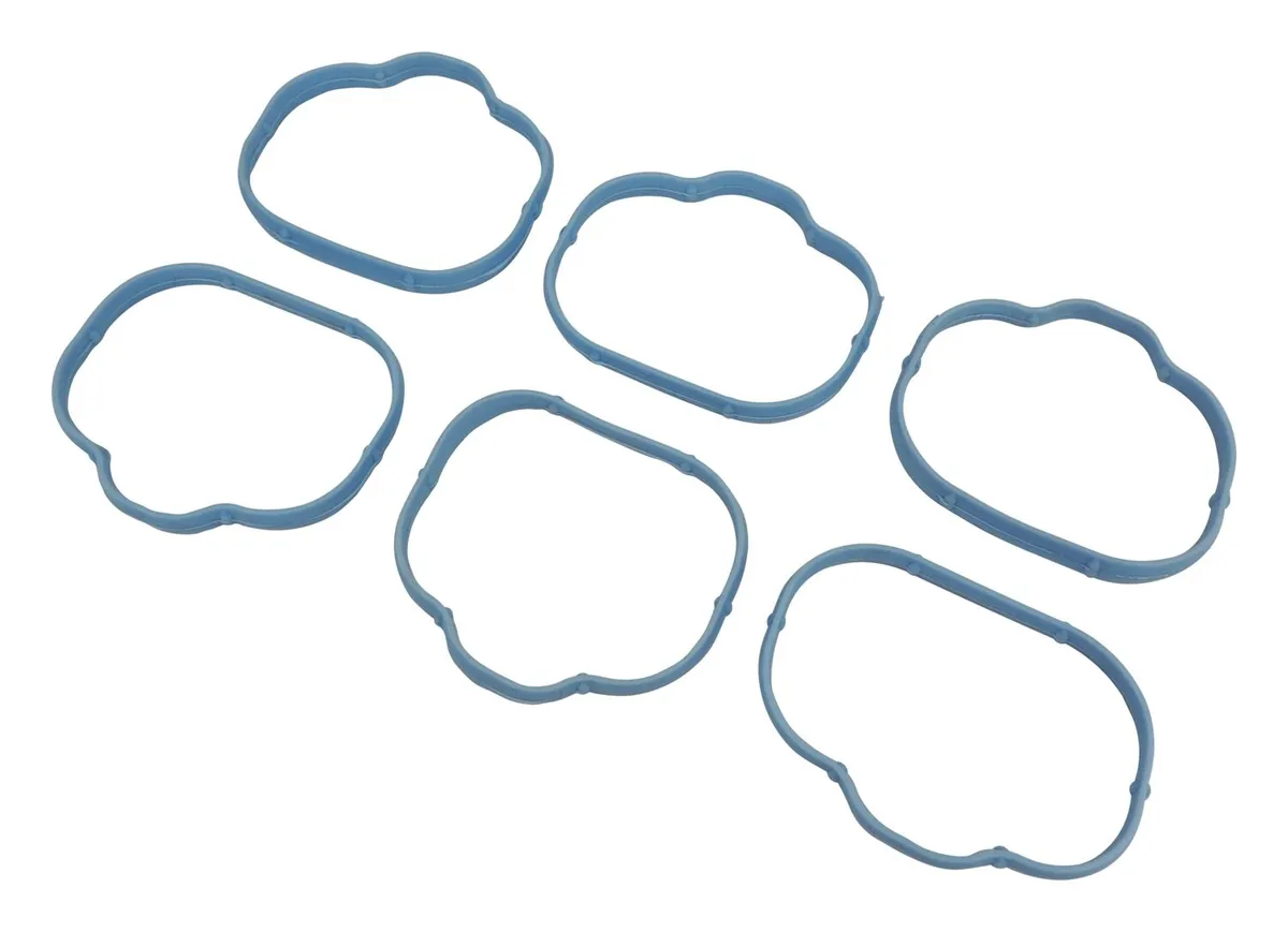 Intake Manifold Gasket Set; Silicone; Blue; Use Existing Hardware; Lower; product image