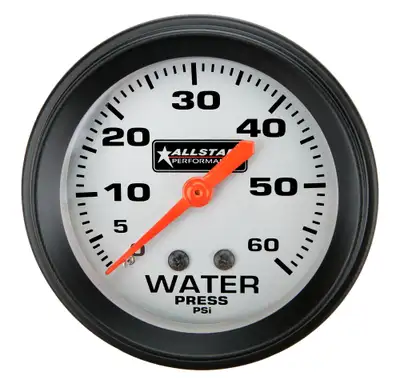 Allstar Performance Water Pressure Gauge 0-60psi 2-5/8in