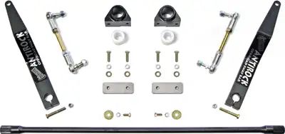 Clayton Off Road Antirock Sway Bar Kit 87-01 Cherokee XJ 86-92 Comanche MJ Front Bolt-On Aluminum Mounts 17 Inch Steel Arms RockJock 4x4