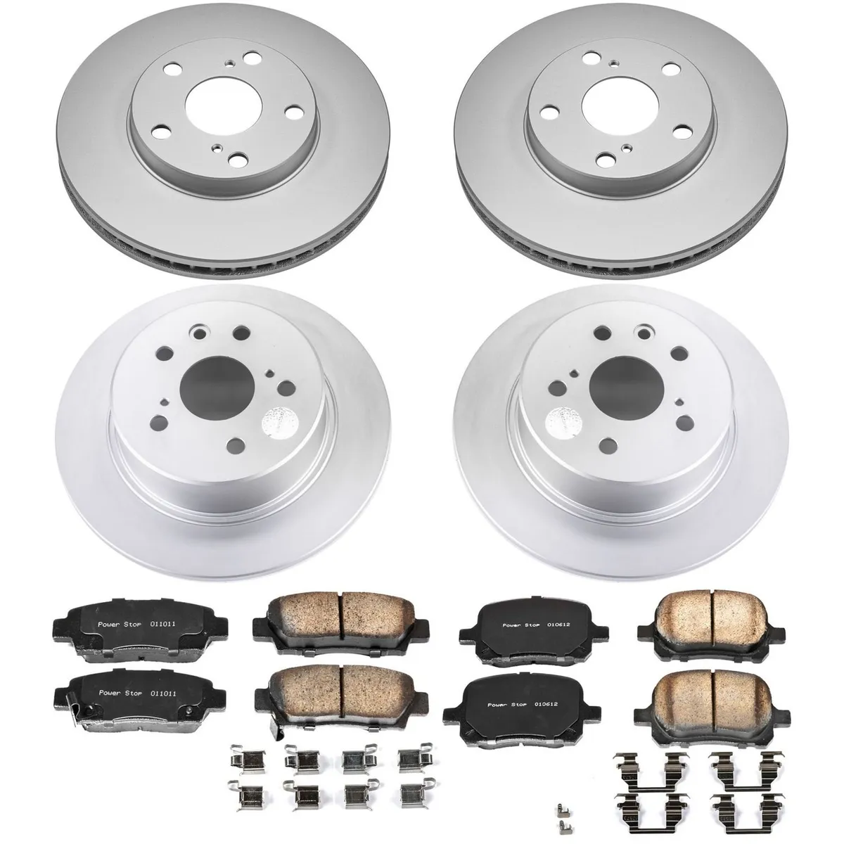 Z17 Geomet Coated Rotor Kit: Genuine Geomet Fully Coated Rotors; Ceramic Pads W/Hardware product image