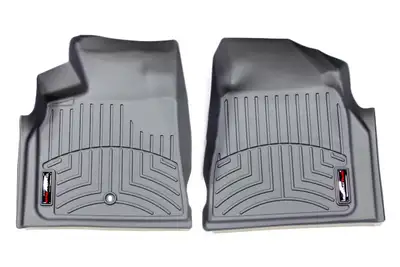 Weathertech 2008 + GMC Acadia Grey Front FloorLiner / 2008 + Buick Enclave Grey Front FloorLiner / 2008 + Chevrolet Traverse Grey Front FloorLiner