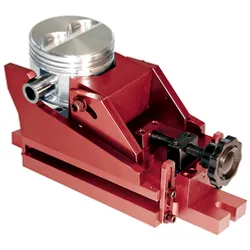 Engine Piston Vise Heavy Duty Multiple Angle Fits Up To 4.6 Inch Diameter Engine Pistons Billet Aluminum Red Anodized Proform product image