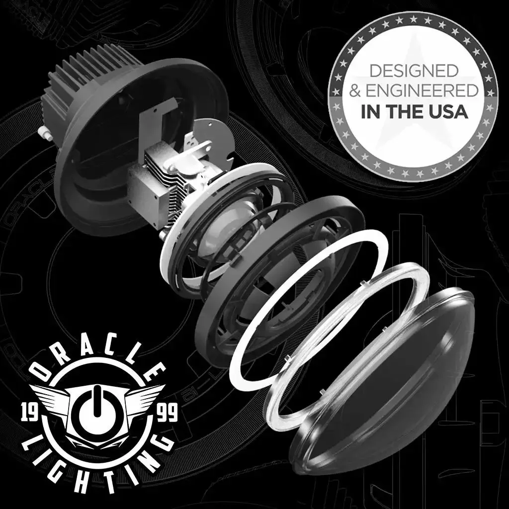 Oracle Oculus 7" ColorSHIFT Bi-LED Projector Headlights for Jeep JK product image