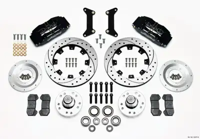 Wilwood Brakes Wilwood DP6A Front Hub Kit 12.19in Drilled 79-87 GM inGin Body