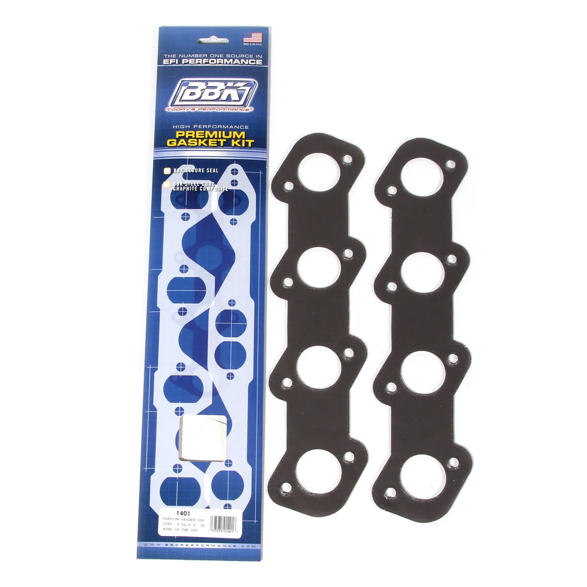 Bbk Performance Parts 1401 Premium Header Gasket Set Ford 4.6 / 5.4l-2v (Pair) product image