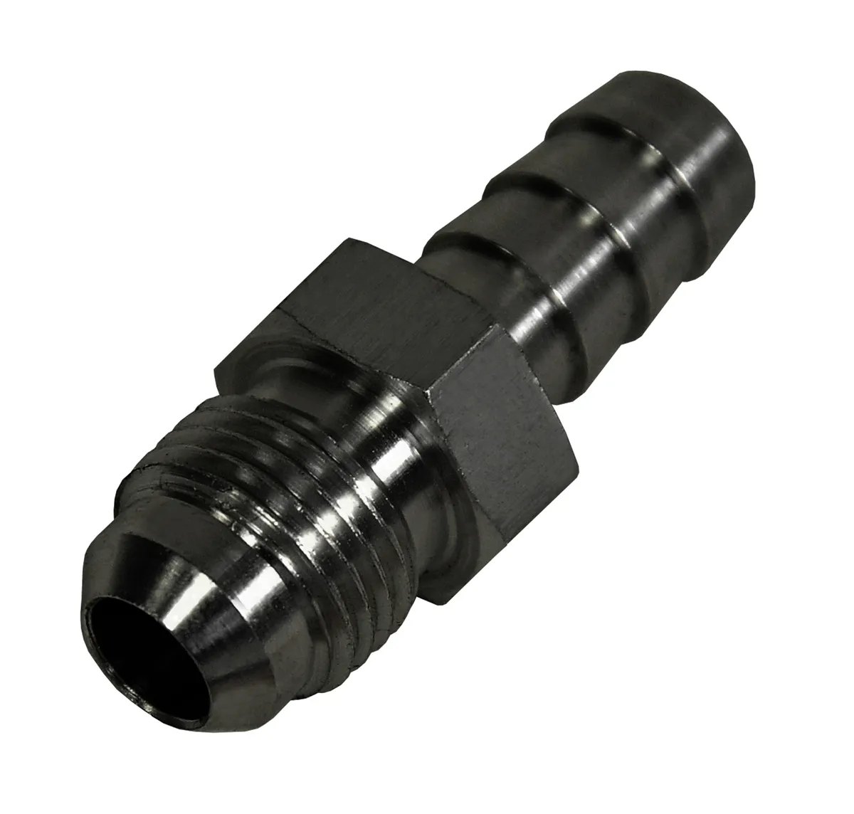 6AN Male x 3/8 Barb Hose Fitting - Each product image