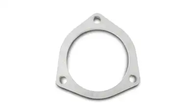 Vibrant Performance Exhaust Flange; 3.25 in. BHC; 2.25 in. ID; 3.9375 in. Flange W; 3.9375 in. Flange H; 0.375 in. Thickness; Stainless Steel; 3 Bolt; Single Flange; Retail Packed; 1pc.;