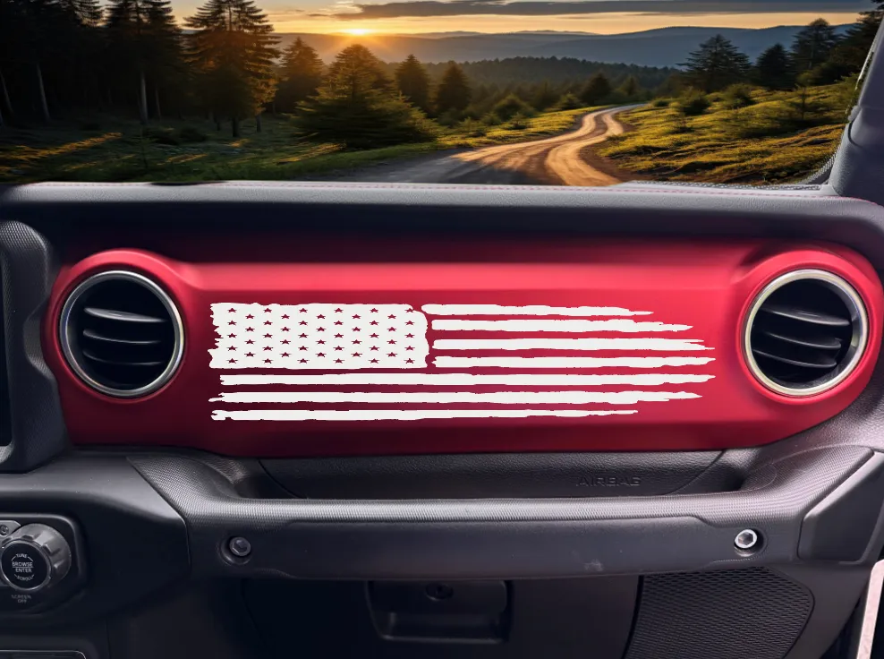 American Flag Dashboard Decal product image