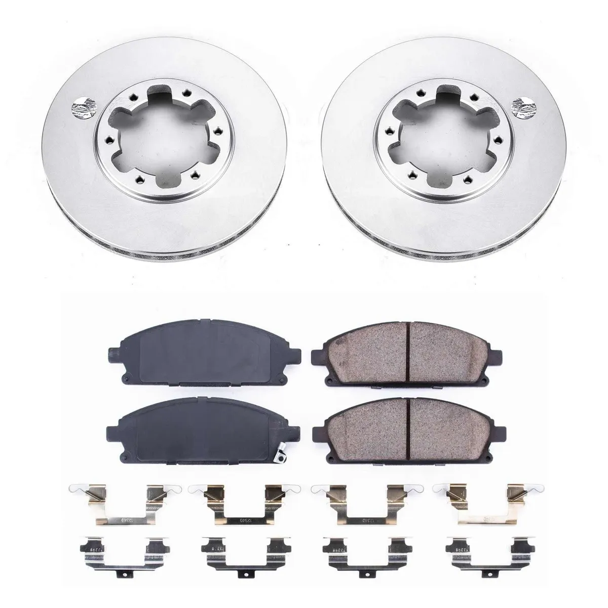 Z17 Geomet Coated Rotor Kit: Genuine Geomet Fully Coated Rotors; Ceramic Pads W/Hardware product image
