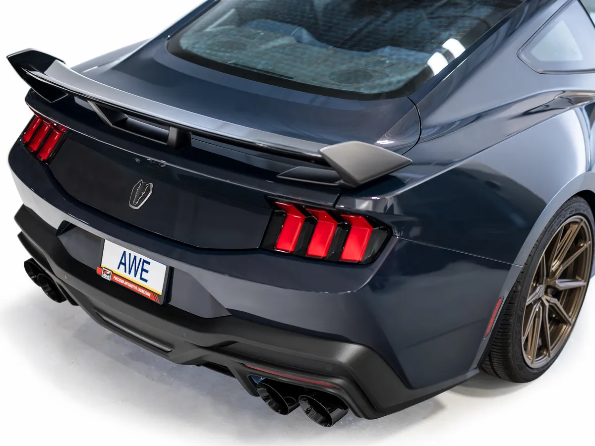 AWE SwitchPath™ Exhaust for S650 Ford Mustang Dark Horse - Quad Chrome Silver Tips product image