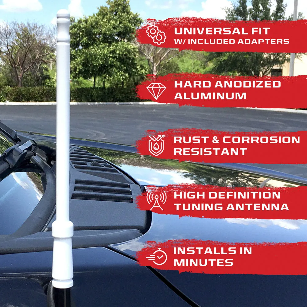 Aluminum 8" Antenna Mast (Fits OEM Factory Threaded Antenna) Multiple Colors product image