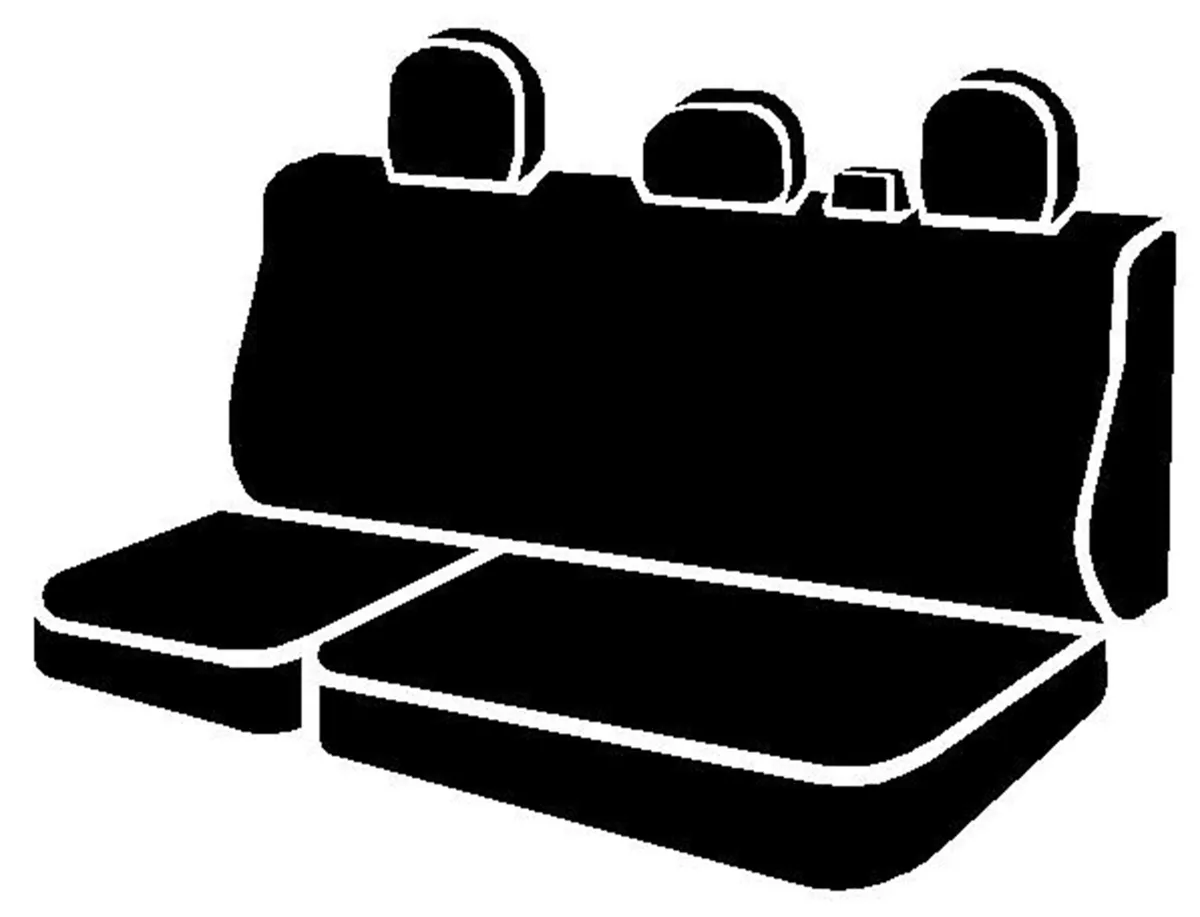 Wrangler™ Solid Seat Cover; Saddle Blanket; Black; Split Cushion 60/40; Solid Backrest; Adj. Headrests; Removable Center Headrest And Center Seat Belt; product image