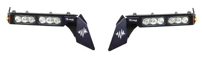 Quake LED Quake LED - Qte991 - Jeep Wrangler Jl/Gladiator 9.5 x 1.5 Inch Fender Chop Kit w/ DRL Switchback Turn Signal And Side Marker Light For 2018-2019 Jeep Wrangler