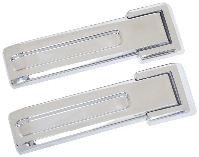 Jeep JK Tailgate Hinge Overlays 4 Pieces 07-18 Wrangler JK Polished Silver Kentrol product image