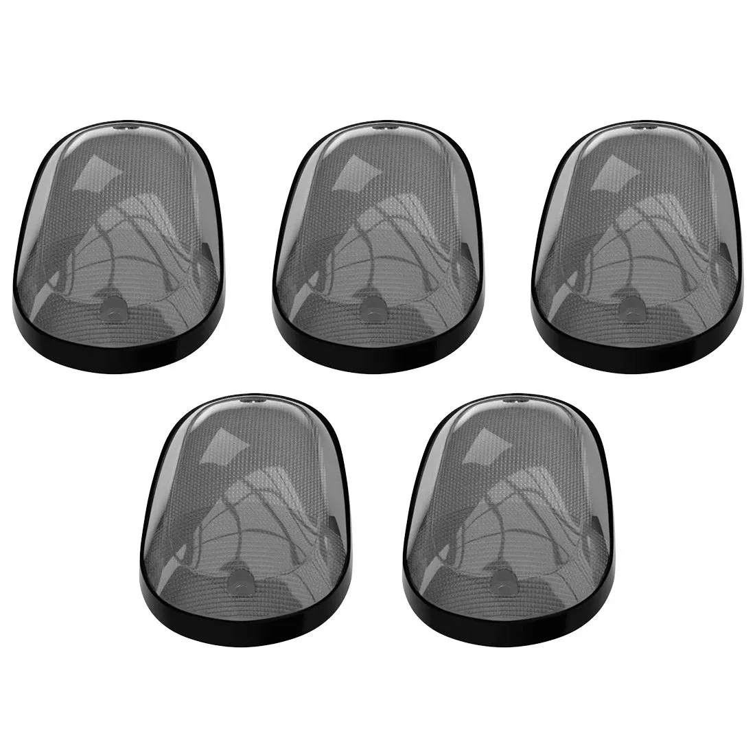 Dodge 03-19 Heavy-Duty 2500 and 3500 5-Piece Set Clear Cab Roof Light Kit with White and Amber Strobe LEDs and White o product image