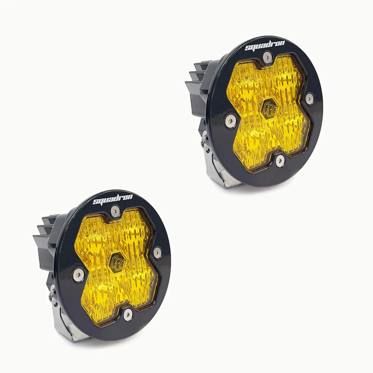 Squadron-R 2.0 Sport Black LED Auxiliary Light Pod Pair Universal Baja Amber Driving/Combo Baja Designs product image