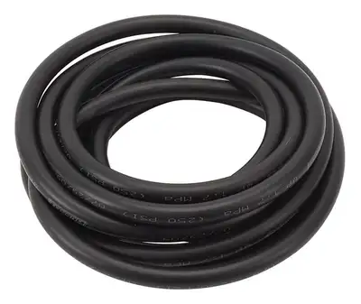Edelbrock Twist-Lok Hose #6 Black 3ft