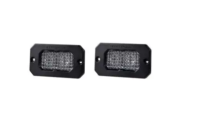 Diode Dynamics Diode Dynamics C2 2.0 White Pro Flish Mount LED Pod, Flood