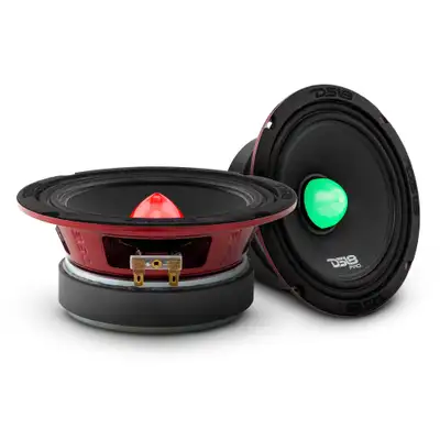 DS18 PRO-X 6.5" Mid-Range Loudspeaker with RGB Light Bullet 250 Watts Rms 4-Ohm