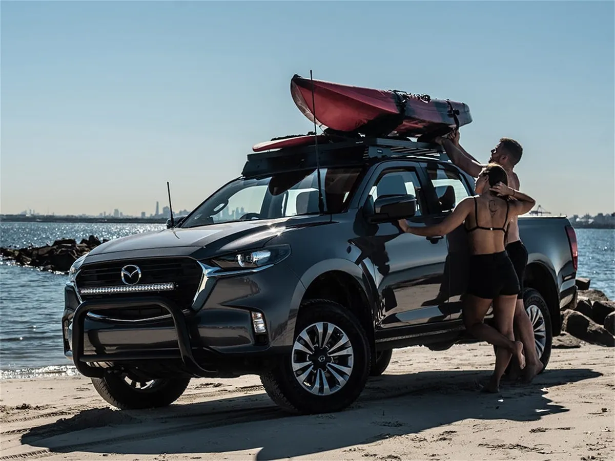 Slimline II Roof Rack Kit; For 2020-2023 Mazda BT-50 3rd Gen TF Double Cab 4 Door; product image