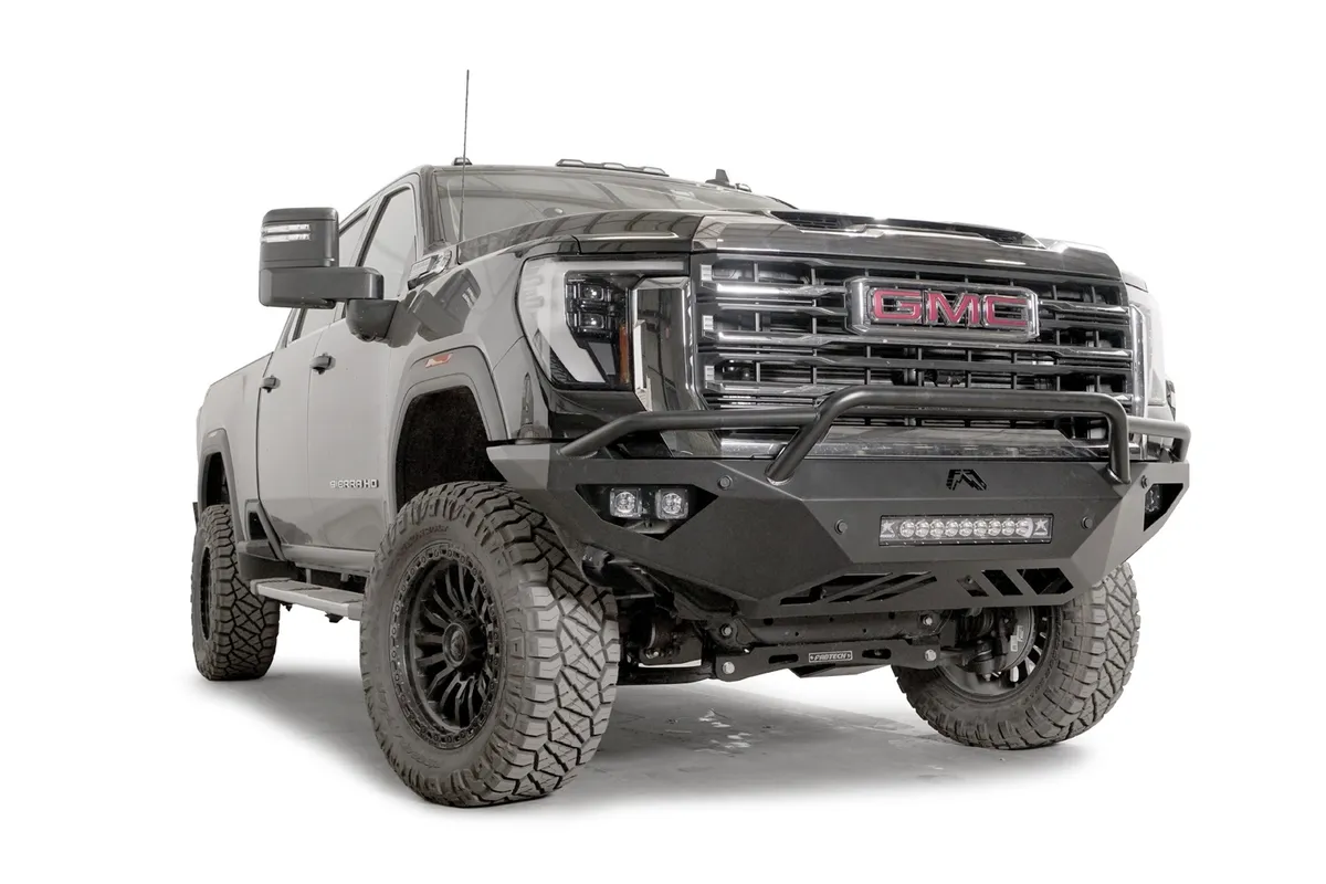 Vengeance Front Bumper; w/ Pre-Runner Guard; 2 Stage Black Powder Coat; product image