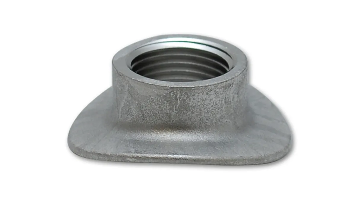 Oxygen Sensor Weld Bung; M18 x 1.5 Thread Size; 304 Stainless Steel; 5 pcs.; Saddle Style; Bulk Pack; product image