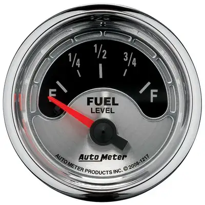 AutoMeter Gauge, Fuel Level, 2 1/16", 240OE to 33OF, Elec, American Muscle