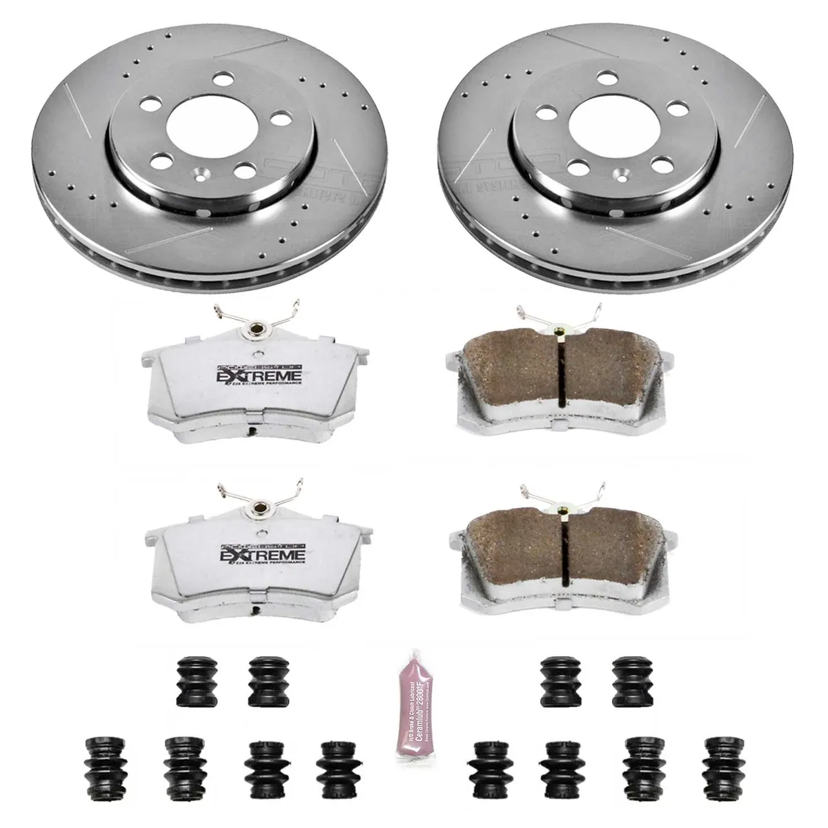 Z26 Street Warrior Upgrade Kit: Drilled/Slotted Rotors; Carbon-Fiber Ceramic Pads W/Hardware product image