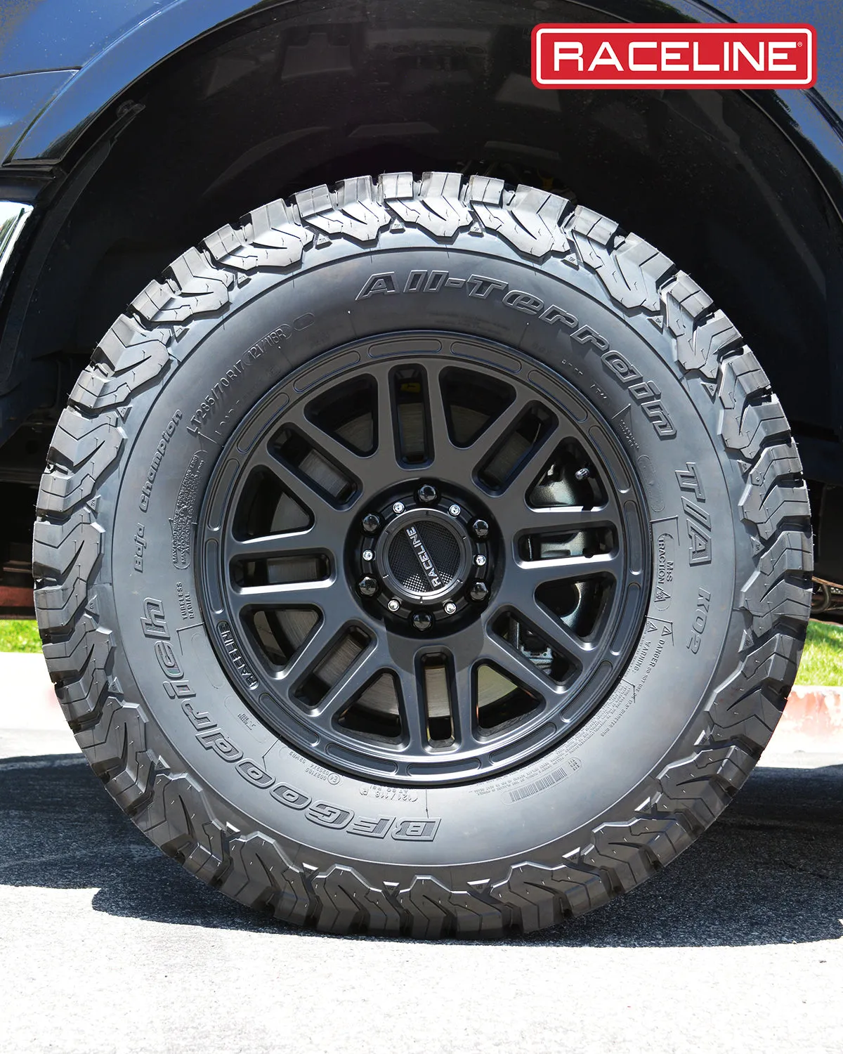 Aluminum Wheels 17x8.5 Outlander 944B Satin Black 18 Offset 5 on 127 Bolt Pattern 78.1 Bore Raceline product image