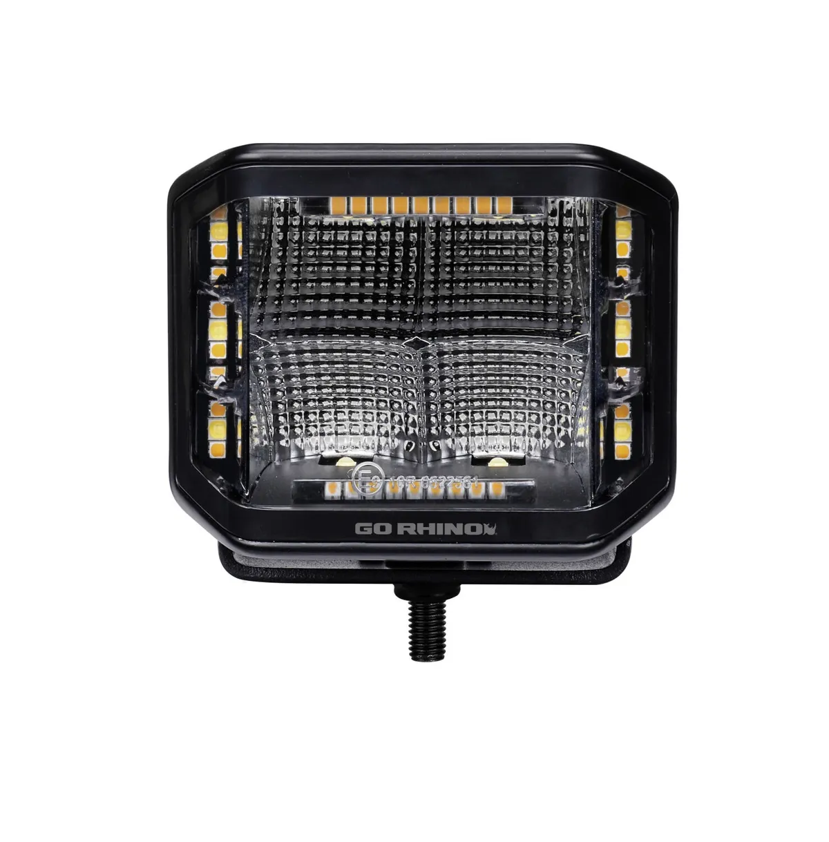 go Rhino 750700322fcs Blackout Combo Series - Sideline 4x3 LED Cube Flood Lights, Pair, W/Amber Leds product image