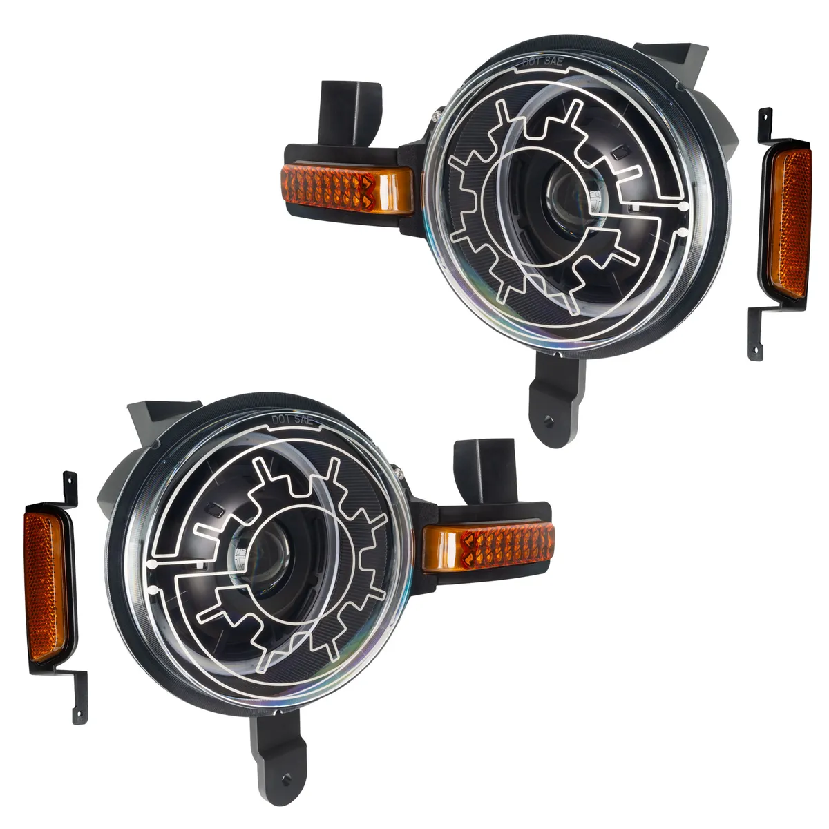 Oracle Bi-LED Projector Headlights for 2021 Ford Bronco - Heated Lens - 6000K / White LED - 5886-111 product image