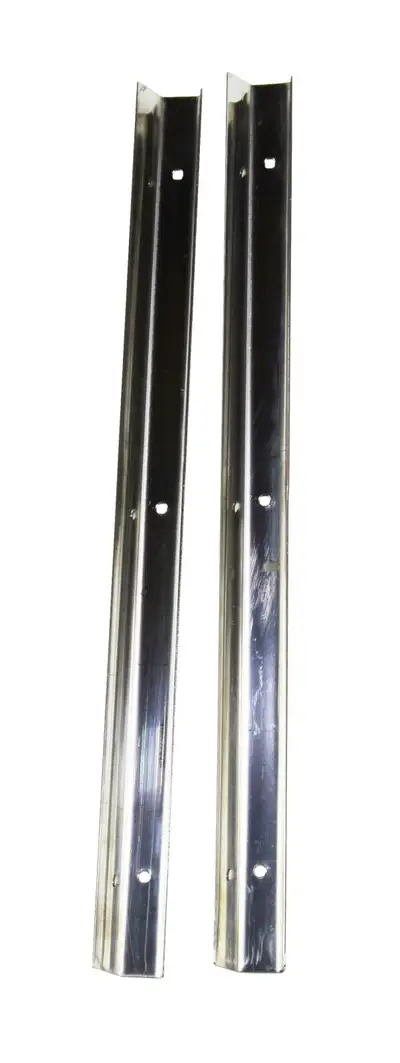 Kentrol Jeep CJ7 Entry Guards Pair 76-95 CJ7 Wrangler YJ Polished Silver Kentrol