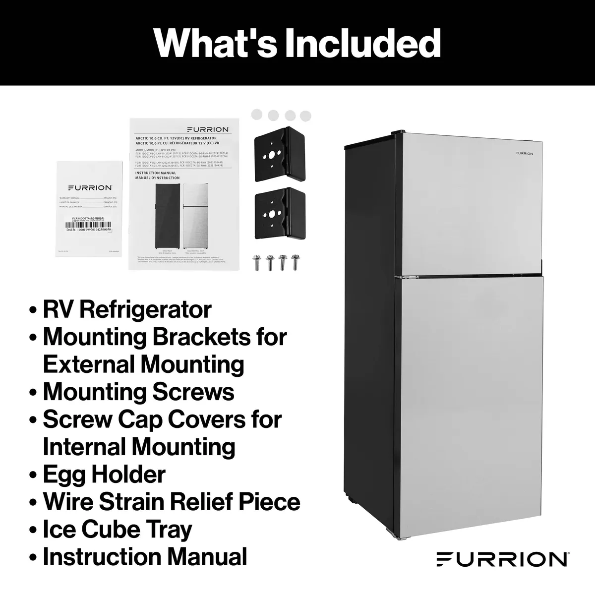 Furrion RV Refrigerator - 12V, 10.6 cu. ft. product image