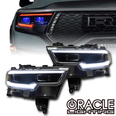 Oracle Lighting Oracle Lighting 2019-2021 RAM 1500 Colorshift Rgbw+a Headlight DRL Upgrade Kit - Projector LED Headlights