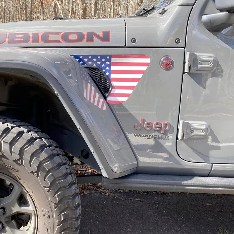 Old Glory 2pc Vinyl Fender Decal product image