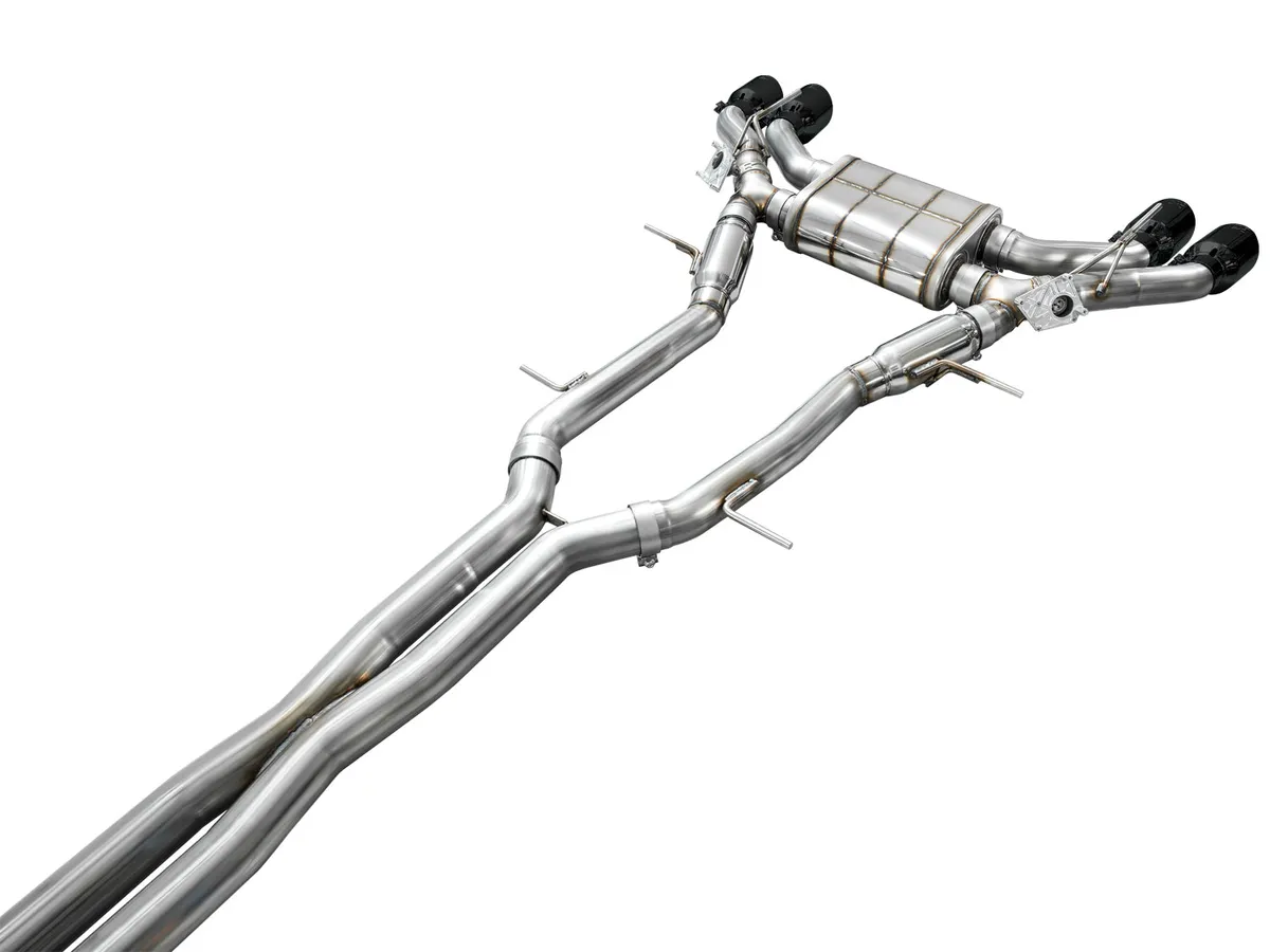 AWE SwitchPath Exhaust for Cadillac CT4-V Blackwing - Chrome Silver Tips - 3025-42436 product image