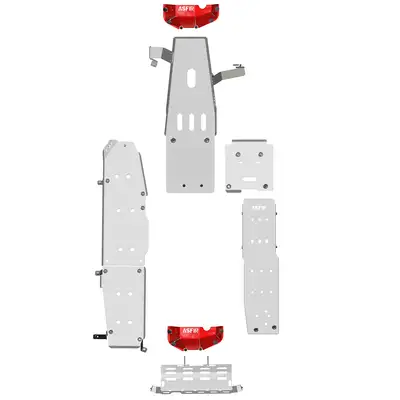 Asfir 4x4 Jeep Wrangler JL 4XE PHEV Skid Plate Kit (7 Pcs)