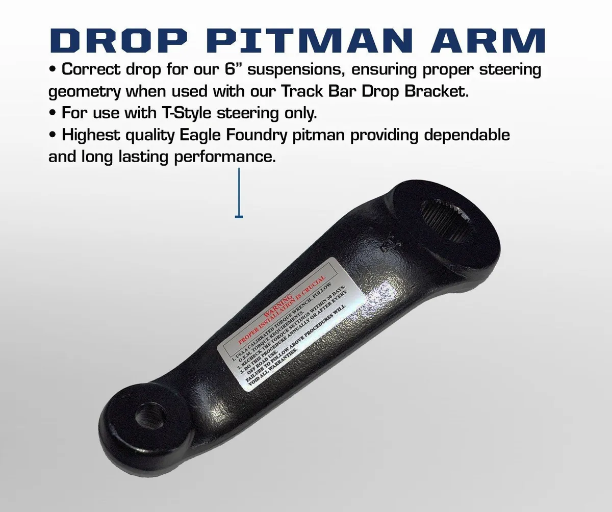 Carli 03-08 RAM 2500/3500 4x4 Drop Pitman Arm - 6" Lift product image