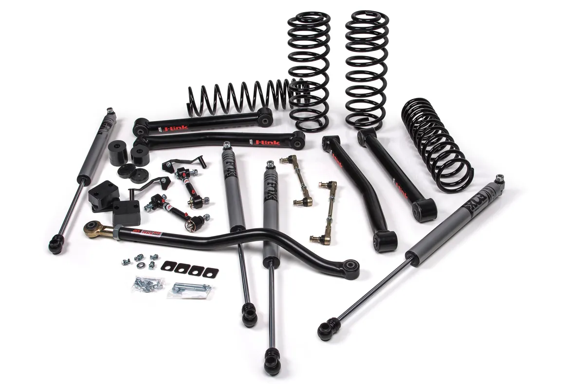 2018-2024 Jeep Wrangler JL J-Konnect 3.5 Inch Lift Kit 4 Door w/Fox Adventure Series Shocks HD Rate Coils JSPEC product image