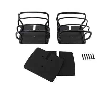 Kentrol JEEP CJ/YJ/TJ Taillight Guard Pair 76-06 CJ and Wrangler YJ/TJ Powdercoat Black Kentrol