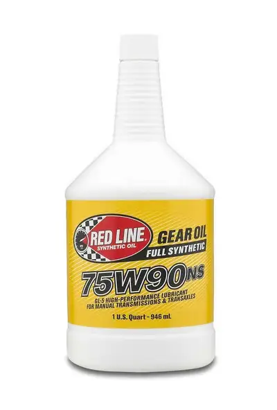 Red Line Oil 75W90NS Gear Oil Synthetic GL-5 Gear Oil For Manual Transmissions 1 Quart Red Line Oil