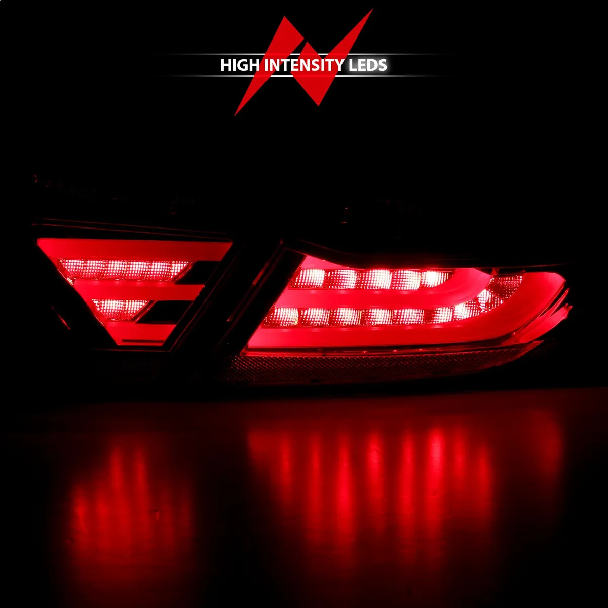 Toyota Camry 4DR 15-17 LED Tail Lights Chrome Red/Smoke Lens (4 Pcs) product image