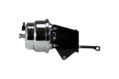 Leed Brakes LEED Brakes 7 inch dual power brake booster with bracket (Chrome)