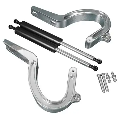 Eddie Motorsports Billet Trunk Hinges Polished
