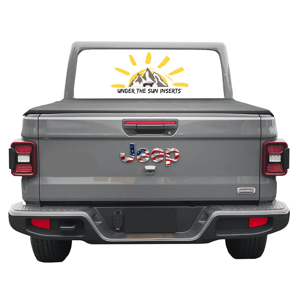 Old Glory Wavy Jeep Fender Emblem Overlay Vinyl Decals 2pk product image