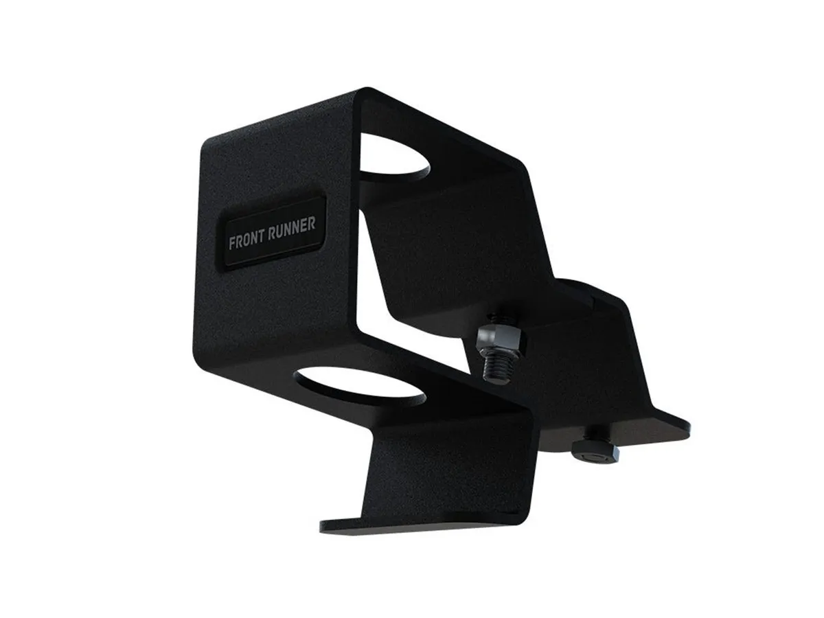 Telescopic Camp Light Rack Bracket; Black Powder Coated; Steel; product image
